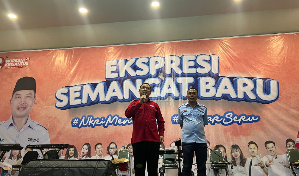 Ria Norsan dan Krisantus Kurniawan di Pontianak Utara