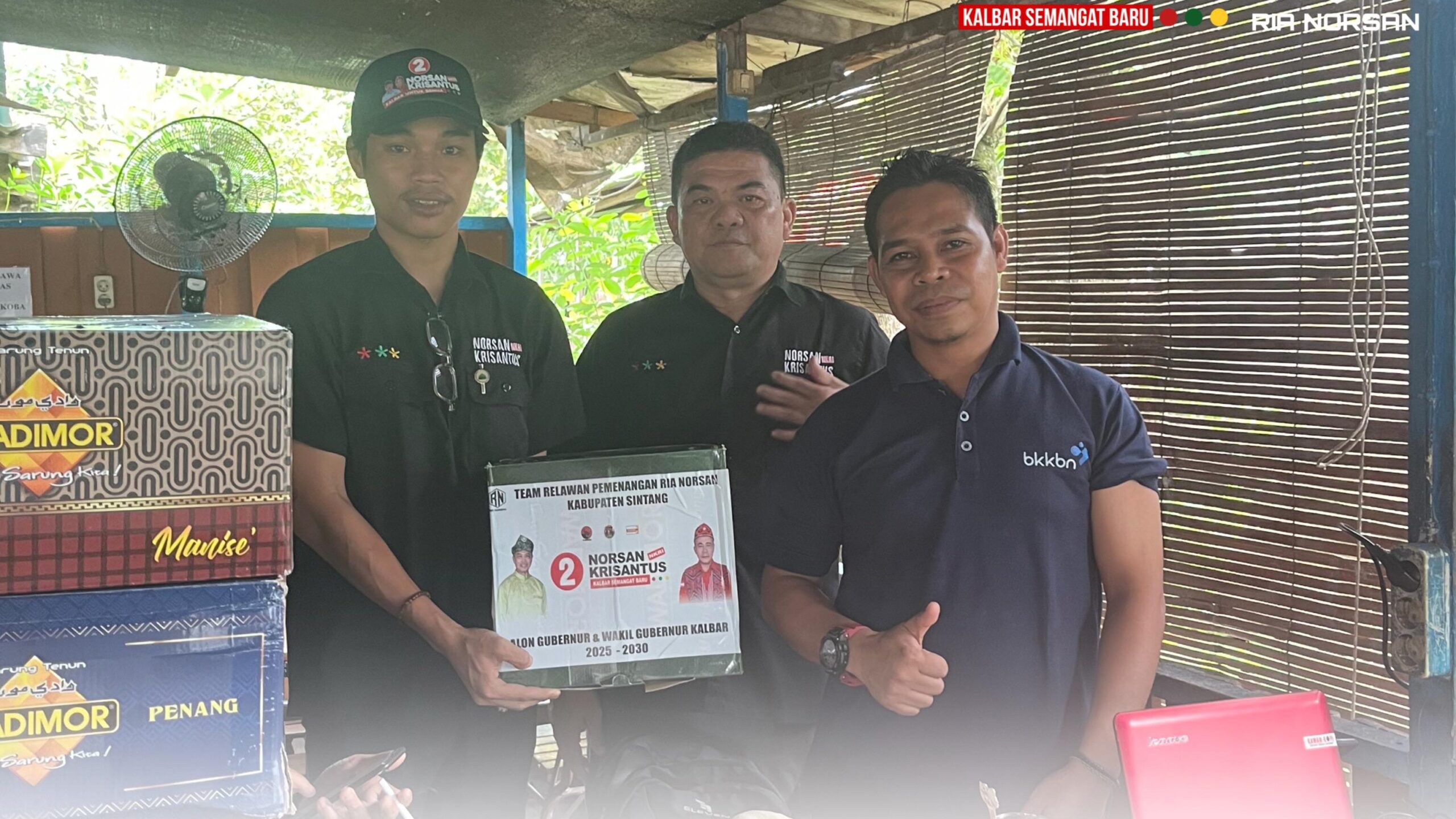 relawan pemenangan Ria Norsan Sintang
